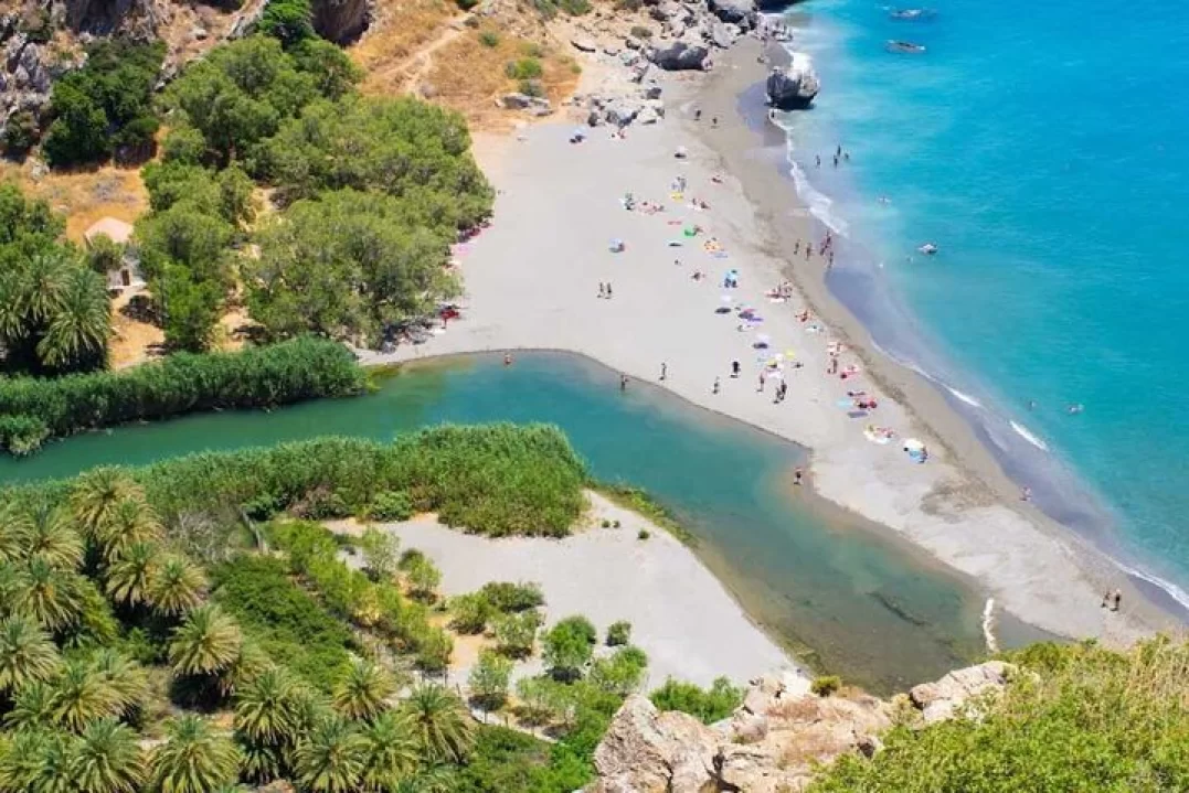 Private Tour - kourtaliotiko waterfalls & preveli beach